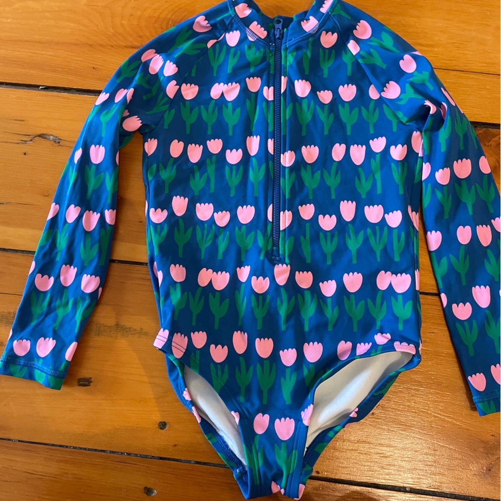 Hanna Andersson girls rash guard bathing suit